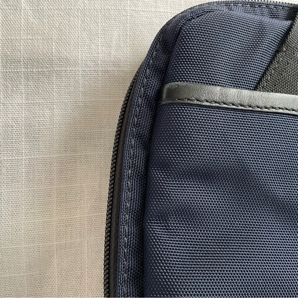 COACH | Rare Top Handle Black Nylon & Leather Tablet Case Bag